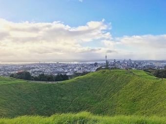 View of Auckland skyline from Mount Eden