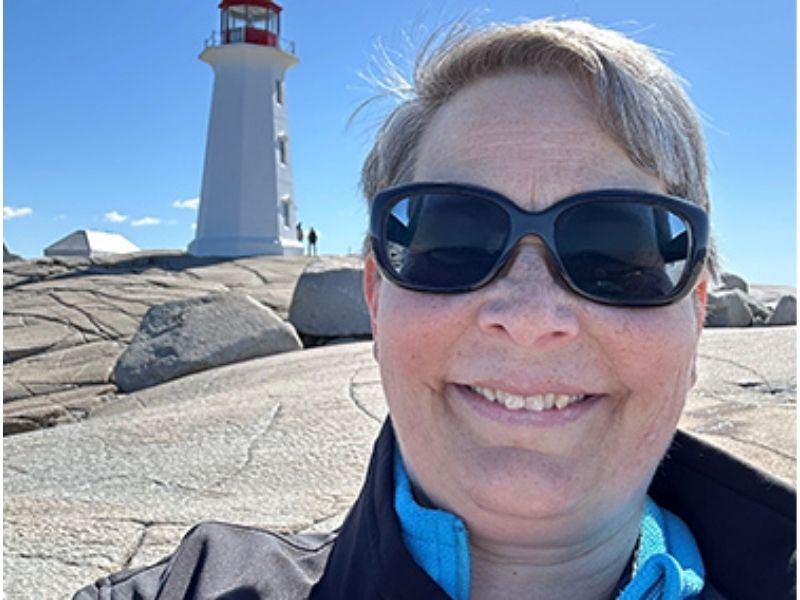 Selfie at Peggy's Cove Lighthouse