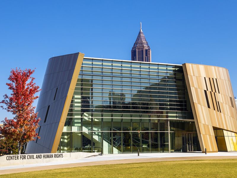 The Center for Civil and Human Rights museum in Atlanta, Georgia, stands as a testament to the ongoing struggle for equality and justice. Its unique architecture mirrors the complexities of human rights, inviting visitors to explore the past, present, and future of human rights movements.