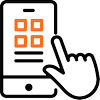 Smartphone Touch, Mobil App - Icon