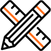 Pencil and Ruler Icon