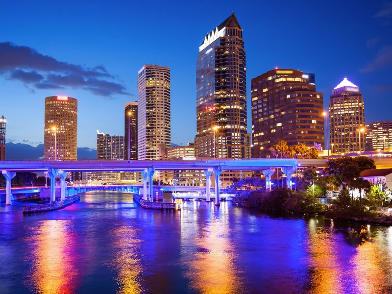 Tampa Skyline at Night