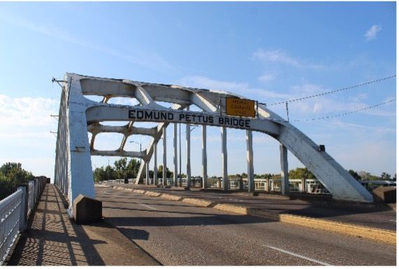 Historic Edmund Pettus Bridge in Selma, Alabama