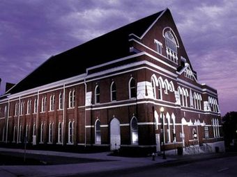 The Ryman Auditorium in Nashville, Tennessee.