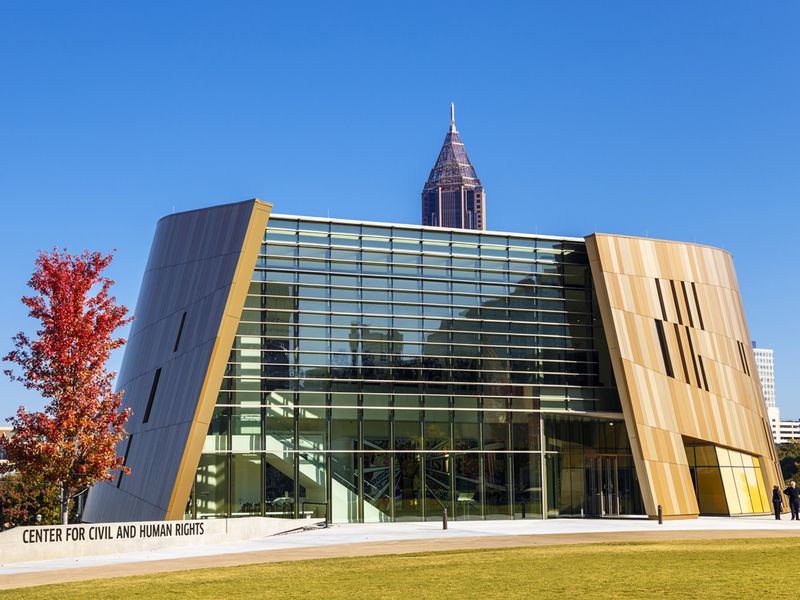 The Center for Civil and Human Rights museum in Atlanta, Georgia, stands as a testament to the ongoing struggle for equality and justice. Its unique architecture mirrors the complexities of human rights, inviting visitors to explore the past, present, and future of human rights movements.