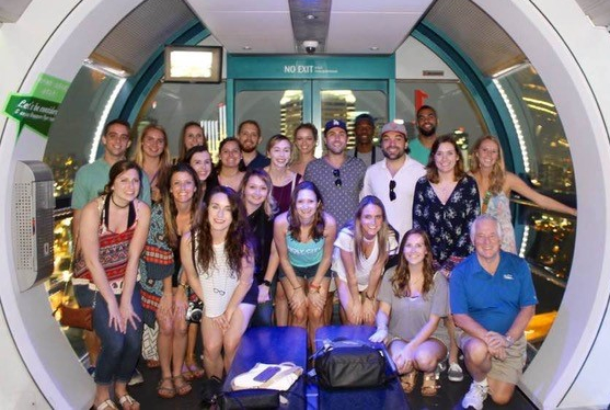 Group Selfie on the High Roller Observation Wheel