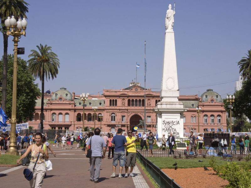 Casa Rosada and Plaza de Mayo in Buenos Aires, Argentina