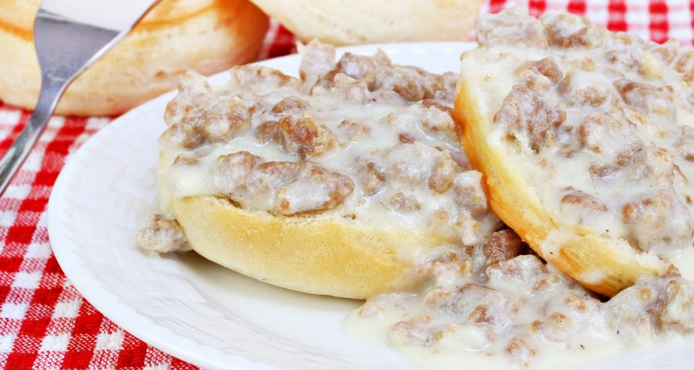 Sausage Gravy and Biscuits