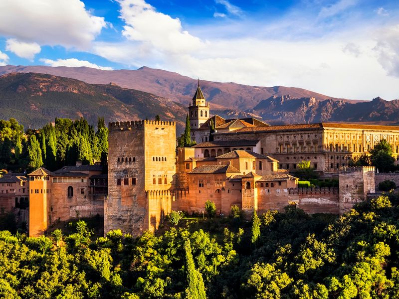 The Alhambra in Granada, Spain.