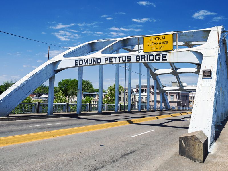 The Edmund Pettus Bridge in Selma, Alabama