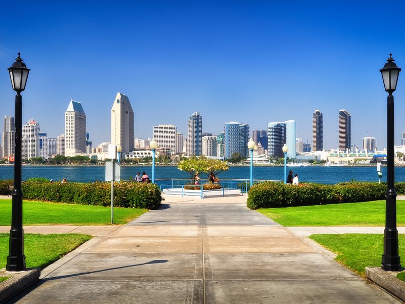 San Diego Skyline from Coronado Island