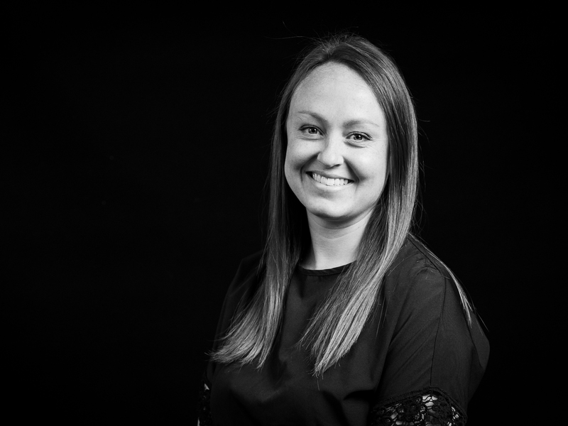 Smiling Woman Black and White Portrait - Terri O'Sullivan