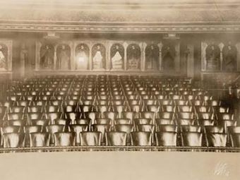 Rows of empty seats in the haunted belasco theater