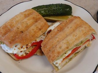 Two Delicious Grilled Chicken Panini