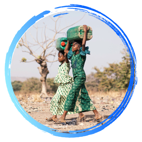 Girls Carrying Water