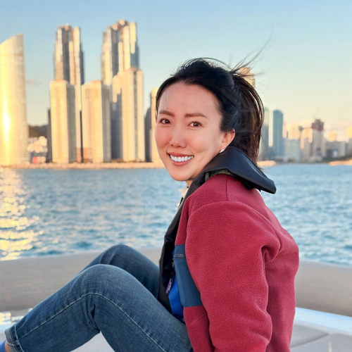 Woman on a Boat in Busan