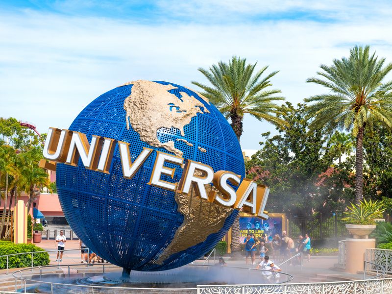 The Universal Globe in Orlando, Florida