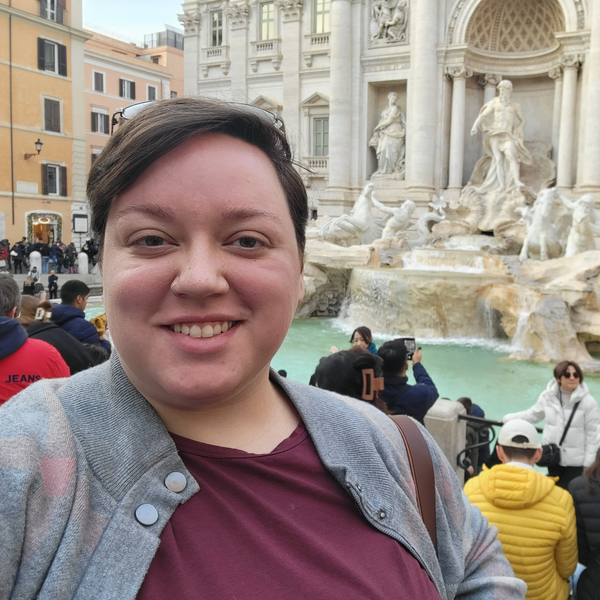 Selfie at the Trevi Fountain