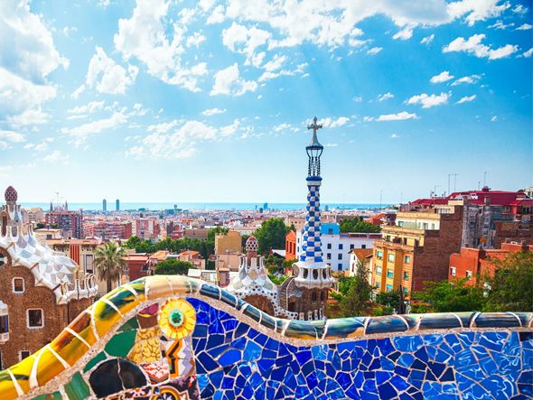 A view of Barcelona from Park Güell.