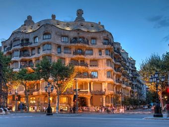 Casa Milà, Barcelona at dusk